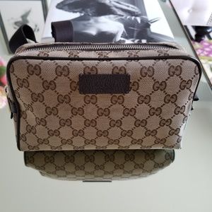 GUCCI MONOGRAM BELT BAG/ WAIST POUCH